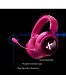 MCHOSE безжични геймърски слушалки Wireless Gaming Headphones - X9 White - Bluetooth , 2.4G