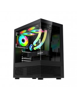 1stPlayer кутия Case ATX - MIKU Mi7-A Black - Reversed fans included