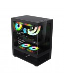 1stPlayer кутия Case ATX - MIKU Mi7-A Black - Reversed fans included
