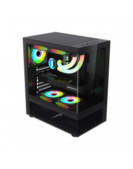 1stPlayer кутия Case ATX - MIKU Mi7-A Black - Reversed fans included