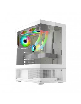 1stPlayer кутия Case ATX - MIKU Mi7-A White - Reversed fans included
