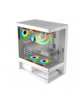 1stPlayer кутия Case ATX - MIKU Mi7-A White - Reversed fans included
