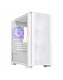 Montech кутия AIR 100 ARGB, Micro ATX Case, TG, 4x120mm ARGB Fans, White