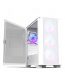 Montech кутия AIR 100 ARGB, Micro ATX Case, TG, 4x120mm ARGB Fans, White