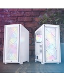 Montech кутия AIR 1000 PREMIUM, Mid-tower Case, TG, 2 Front Panels, 4x120mm ARGB Fans, White