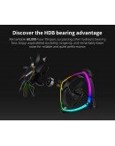 Montech вентилатор AX140 PWM, Fan 140mm, ARGB, Black