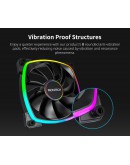 Montech вентилатор AX140 PWM, Fan 140mm, ARGB, Black