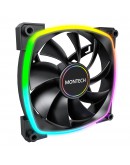Montech вентилатор AX140 PWM, Fan 140mm, ARGB, Black