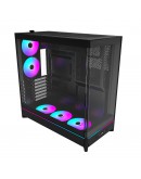 Montech кутия Case ATX - HS02 PRO (B) - 5 x 120 mm ARGB Fans, USB-C, Black