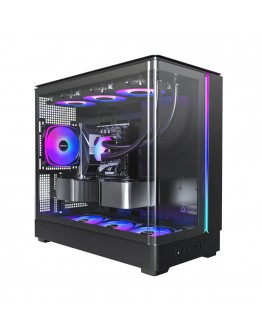 Montech кутия Case mATX - KING 15 PRO (B) - 4 x 120 mm A-RGB, USB-C