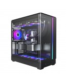 Montech кутия Case ATX - KING 45 PRO (B) - 4 x 120 mm A-RGB, USB-C