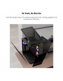 Montech кутия KING 65 Pro, Dual Chamber Mid-tower Case, 3 ARGB Fans, Black