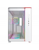 Montech кутия KING 95 Pro, Dual Chamber Mid-tower Case, 6 ARGB Fans, 2 Front Panels, White