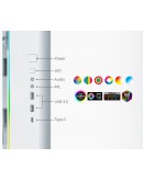 Montech кутия KING 95 Pro, Dual Chamber Mid-tower Case, 6 ARGB Fans, 2 Front Panels, White