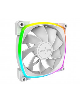 Montech вентилатор RX120 PWM, REVERSE Fan, 120mm, ARGB, White