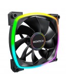 Montech вентилатор RX140 PWM, REVERSE Fan, 140mm, ARGB, Black