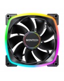 Montech вентилатор RX140 PWM, REVERSE Fan, 140mm, ARGB, Black