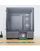 Montech кутия SKY TWO, Mid-tower Case, TG, 4x120mm ARGB Fans, Black