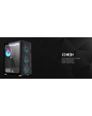 Montech кутия X3 MESH, Mid-tower Case, TG, 6 fixed RGB Fans, Black