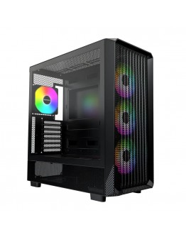 Montech кутия Case ATX - X5 (B) - 4 A-RGB fans, USB-C