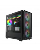 Montech кутия Case mATX - X5M (B) - 4 x 120 mm A-RGB, USB-C