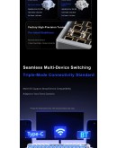 Aula геймърска механична клавиатура Wireless Gaming Mechanical Keyboard NOVA 75 - Star Vector Switch [Linear] (English US), White