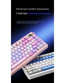 Aula геймърска механична клавиатура Wireless Gaming Mechanical Keyboard NOVA 75 - Star Vector Switch [Linear] (English US), White