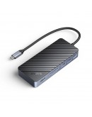 Orico докинг станция Portable Docking station M.2 SATA/NVMe - HDMI, USB3.2-A x 2, USB-C (10Gbps) x 1,USB-C (PD100W), SD/TF - OM28P-G2-BK