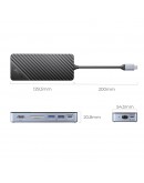 Orico докинг станция Portable Docking station M.2 SATA/NVMe - HDMI, USB3.2-A x 2, USB-C (10Gbps) x 1,USB-C (PD100W), SD/TF - OM28P-G2-BK