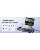 Orico докинг станция Portable Docking station M.2 SATA/NVMe - HDMI, USB3.2-A x 1, USB-C (10Gbps) x 1,USB-C (PD100W), USB2.0-A x 2, LAN - OM28PR-G2-BK