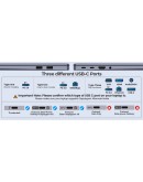 Orico докинг станция Portable Docking station M.2 SATA/NVMe - HDMI, USB3.2-A x 1, USB-C (10Gbps) x 1,USB-C (PD100W), USB2.0-A x 2, LAN - OM28PR-G2-BK