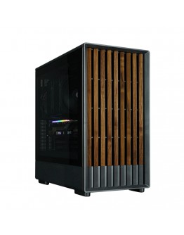 Zalman кутия Case mATX - P10 NAMU BLACK - Wood, USB-C