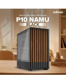 Zalman кутия Case mATX - P10 NAMU BLACK - Wood, USB-C