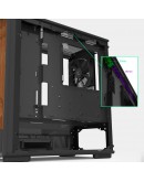 Zalman кутия Case mATX - P10 NAMU BLACK - Wood, USB-C