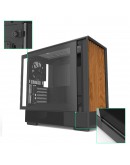 Zalman кутия Case mATX - P10 NAMU BLACK - Wood, USB-C