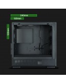 Zalman кутия Case mATX - P10 NAMU BLACK - Wood, USB-C