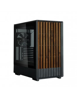 Zalman кутия Case mATX - P10 NAMU BLACK - Wood, USB-C