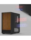 Zalman кутия Case mATX - P10 NAMU BLACK - Wood, USB-C