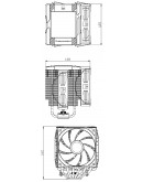 Thermalright охладител CPU Cooler Peerless Assassin 120 Digital White - Dual-Tower - LGA1851/AM5
