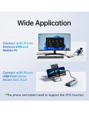 Orico докинг станция Docking Station Type-C - PW11-6PCR-GY-EP - HDMI x 1, USB-C x 1, USB3.0 x 2, USB-C PD100W x 1, LAN x 1 (1Gbps)
