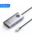 Orico докинг станция Docking Station Type-C - PW11-6PR-GY-EP - HDMI x 1, USB-C x 1, USB3.0 x 3, USB-C PD100W x 1, LAN x 1 (1Gbps)