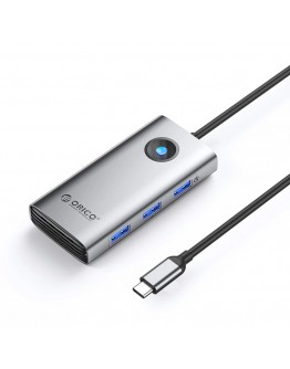 Orico докинг станция Docking Station Type-C - PW11-6PR-GY-EP - HDMI x 1, USB-C x 1, USB3.0 x 3, USB-C PD100W x 1, LAN x 1 (1Gbps)