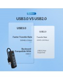 Orico хъб HUB USB3.0 4 port Black - PW4U-U3-015-BK