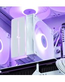 DeepCool охладител CPU Cooler AG400 White - Addressable RGB V2 - LGA1851/AM5