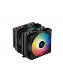 DeepCool охладител CPU Cooler AG620 BK - Addressable RGB, Dual-Tower - LGA1700/AM5