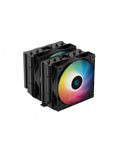 DeepCool охладител CPU Cooler AG620 BK - Addressable RGB, Dual-Tower - LGA1700/AM5