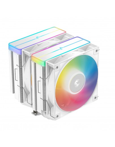 DeepCool охладител CPU Cooler AG620 WH - Addressable RGB V2, Dual-Tower - LGA1700/AM5