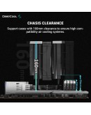 DeepCool охладител CPU Cooler AK620 Zero Dark - Dual-Tower - LGA1700/AM5