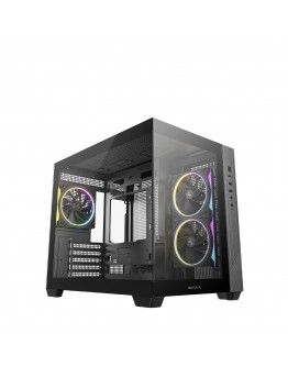 DeepCool кутия Case mATX - CG330 3F - 3 ARGB Fans