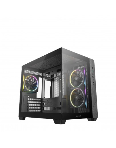DeepCool кутия Case mATX - CG330 3F - 3 ARGB Fans